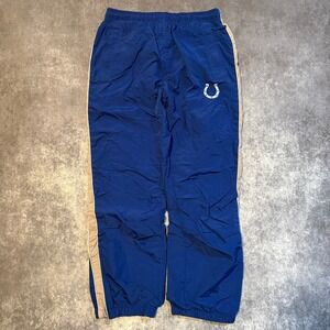 Y2K NFL Indianapolis Colts Track‎ Pants Mens Large Blue Athletic Joggers NFL